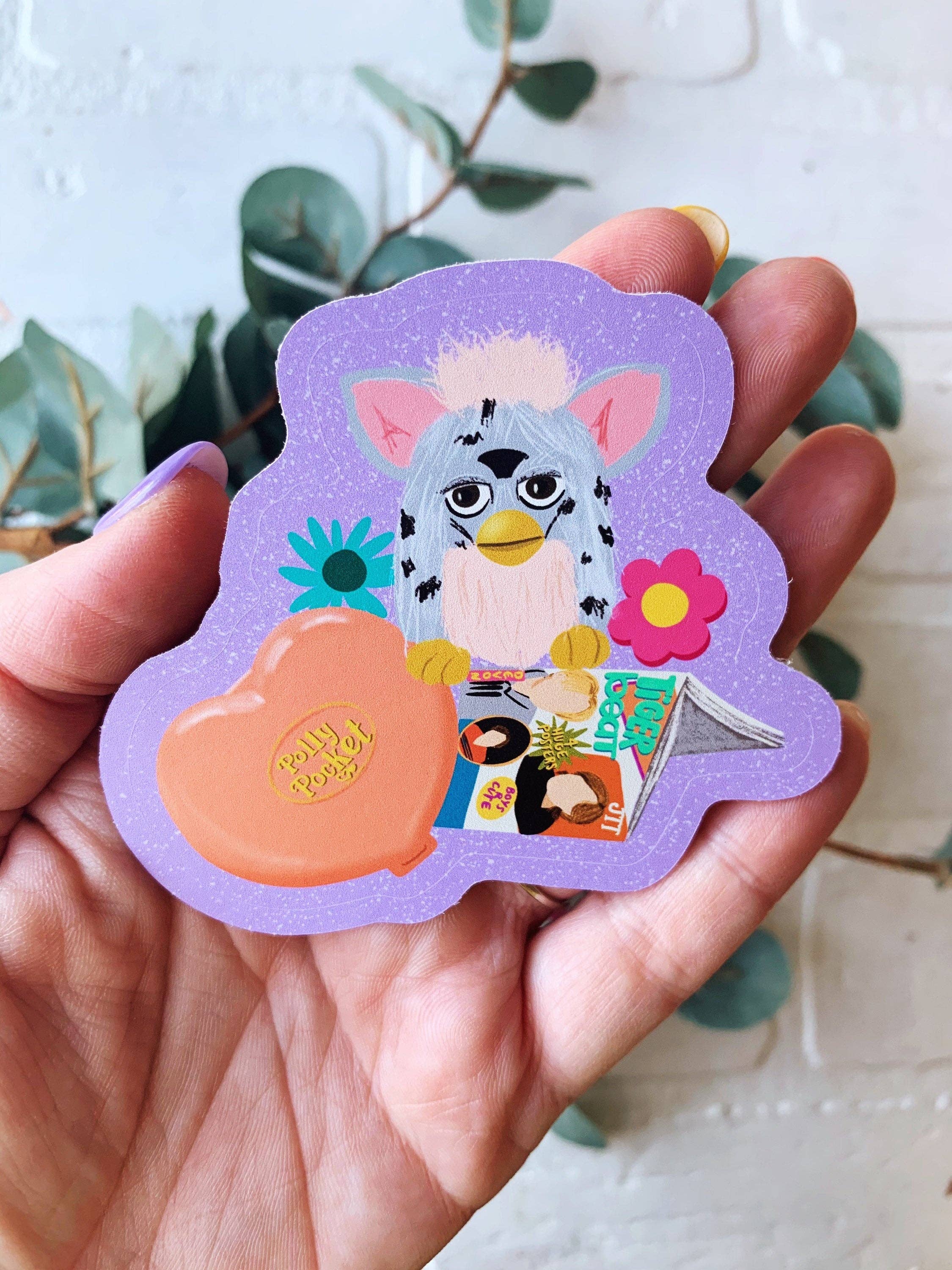 Southern Bluebird Day – wholesale Klistermärke – 90-talet Kid Vinyl klister-Furby och Polly Pocket1