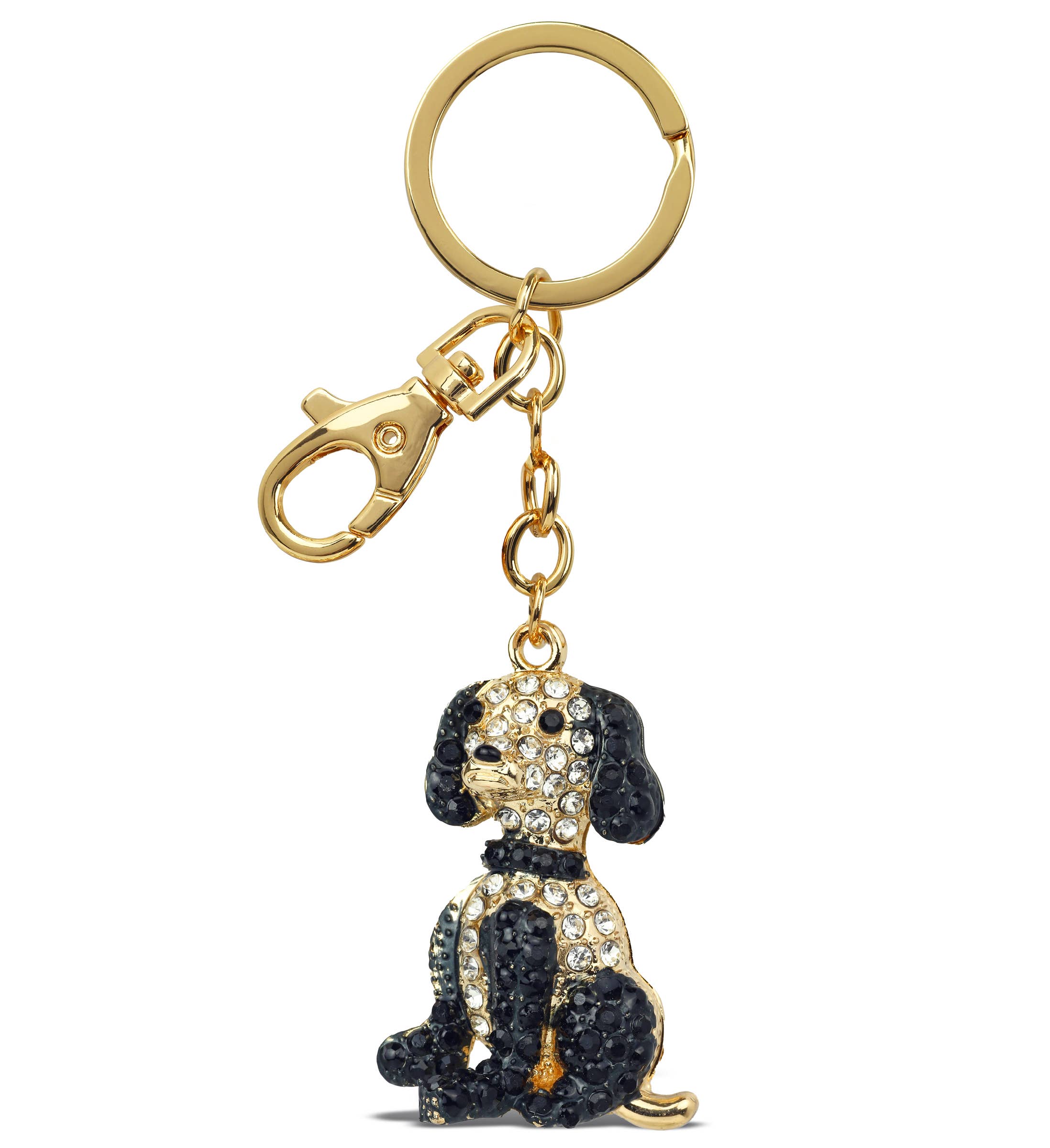 Cota Global - Vendita all'ingrosso Portachiavi - Unisex - Ciondoli Scintillanti in Oro - Cane Beagle0