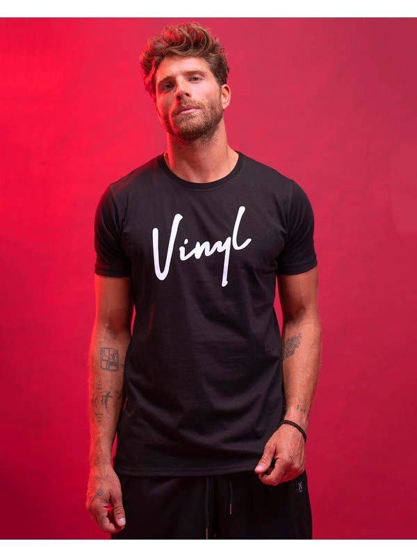 Vinyl Signature T-Shirt - Black for wholesale by VINYL