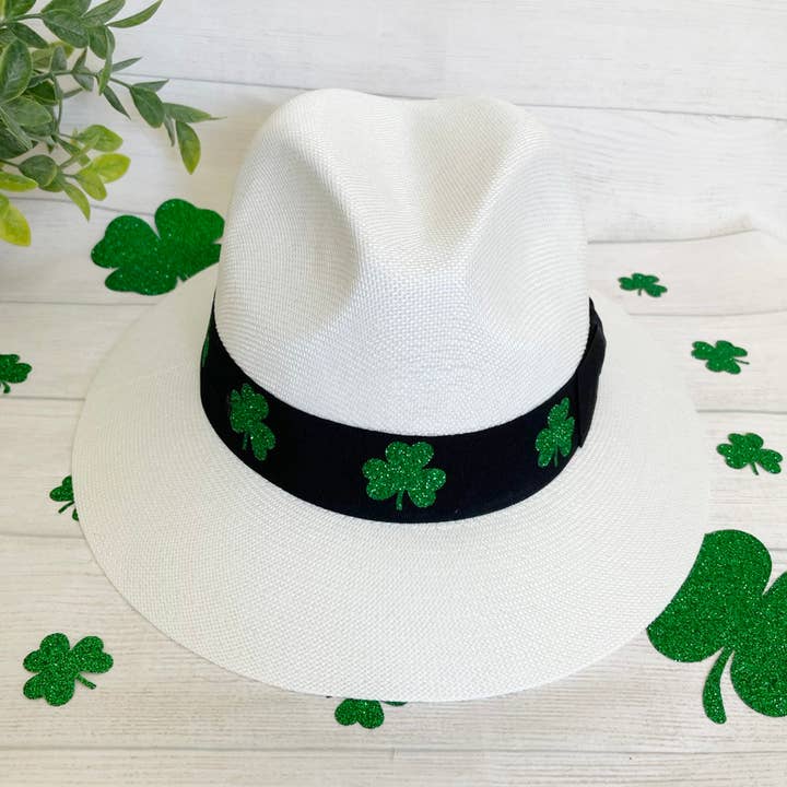 Chapeau Panama en paille pour la Saint-Patrick pour la vente par One Nine