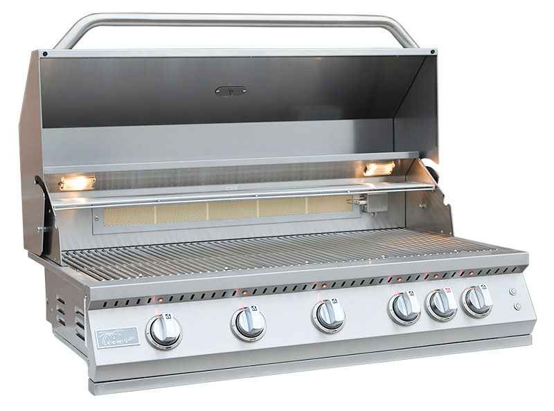 Patio Elegance - Wholesale Outdoor Grill Tools - KoKoMo 40” Built-In Gas Grill with 5 Burners and Back Burner0