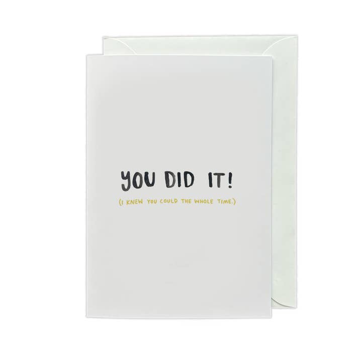 "Du Gjorde Det!" Tillykke Kort for engroshandel hos Slear Creative