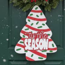 Ghirlanda Porta 3D Albero Torta - G180 per la vendita all'ingrosso da parte di Paisley Grace Makery