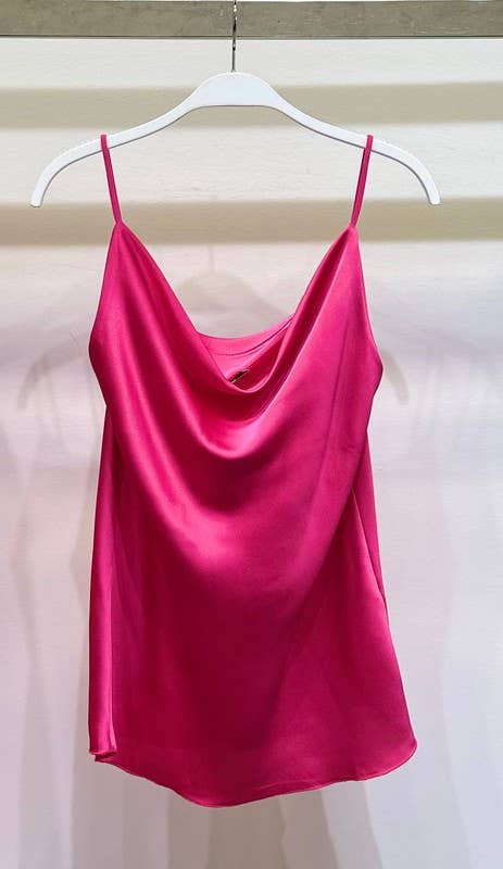 VENTI6 - Vente Chemise – femme - CAMISOLE À BRETELLES SPAGHETTI ET CAPUCHE (9861 SOLID)6