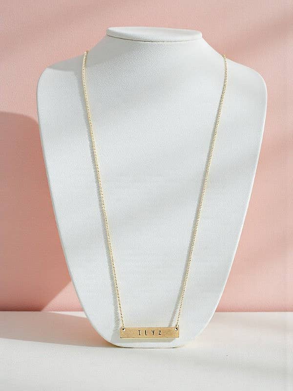 ILY2 BALK HANGER KETTING voor wholesale door Andrea Bijoux