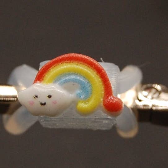 Cartoon Rainbow Charm for wholesale by Www.eyeglasssesdecorations.com