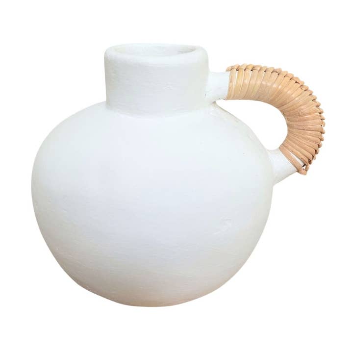 Hippie Monkey - Wholesale Vase - Terracotta Rattan Vase - Rattan Vase — M — Hippie Monkey0