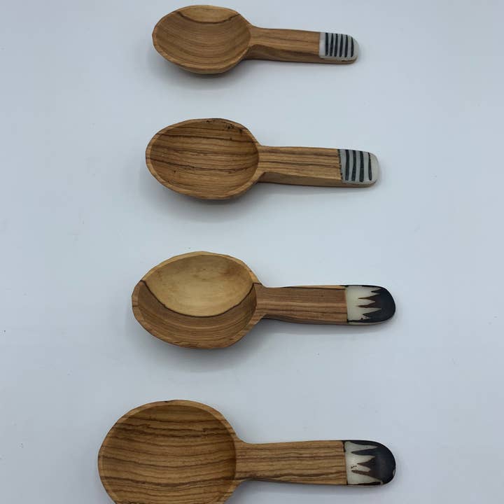 KENYAN SAFARI DESIGNS – Colher de mesa (talheres) por atacado – Colheres de Olive em Madeira5