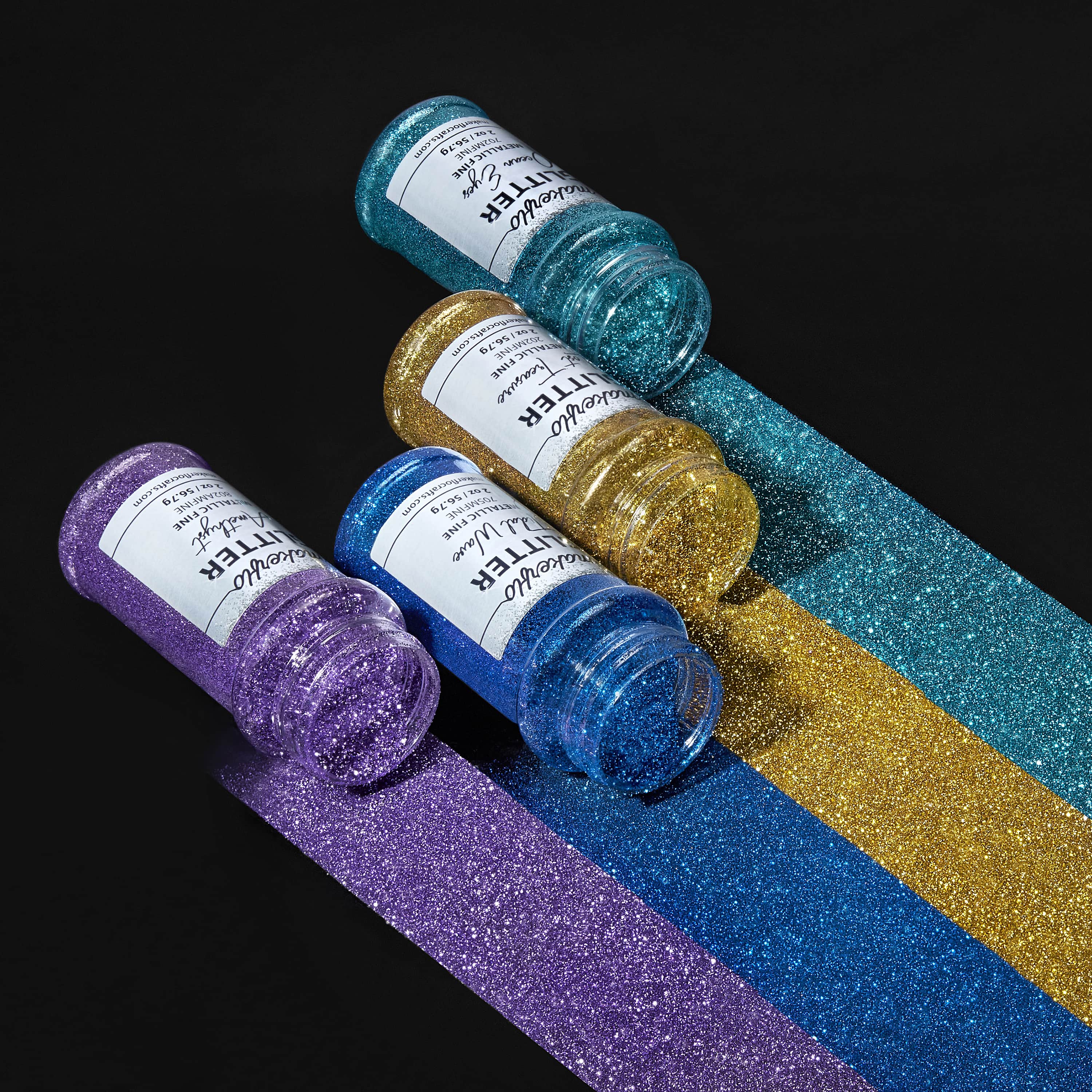 MakerFlo - Wholesale Glitter - Fine Glitter Variety Pack (Set of 55)8