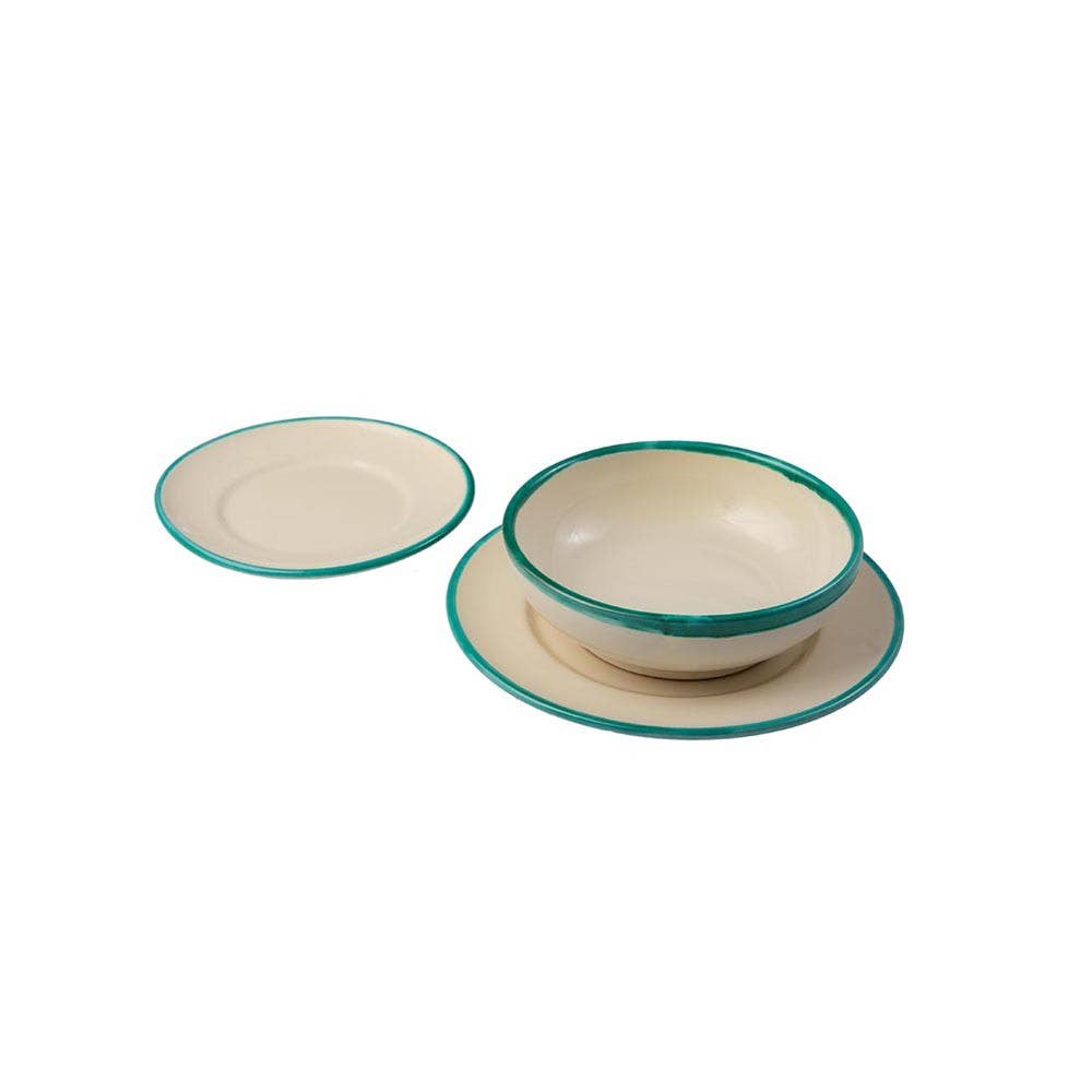LOLIVA - Vente Assiette de service - Plat Plat diam. 25 cm - Ligne Bord5