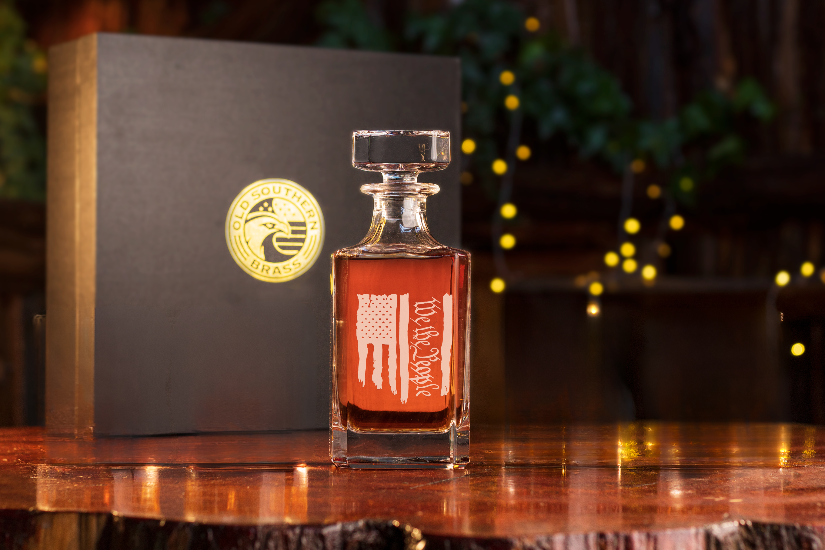 Old Southern Brass - Wholesale Decanter - We The People American Flag Decanter1