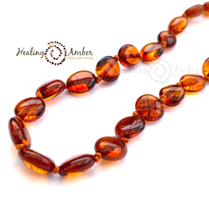 Caramel oval 23 cm spændearmbånd i ægte baltisk rav for engroshandel hos Healing Amber