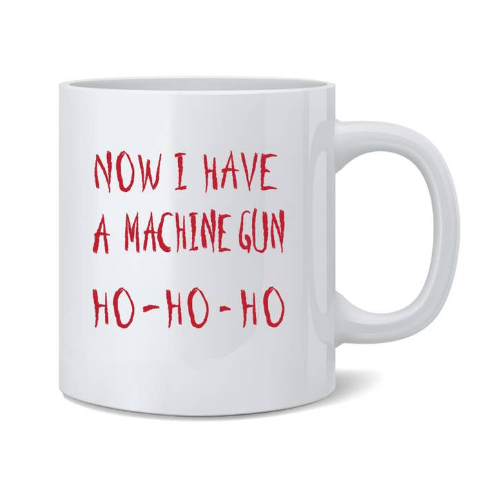 Nu har jag maskingevär HO-HO-HO jul Xmas mugg 11oz för wholesale av Gotham Gifts