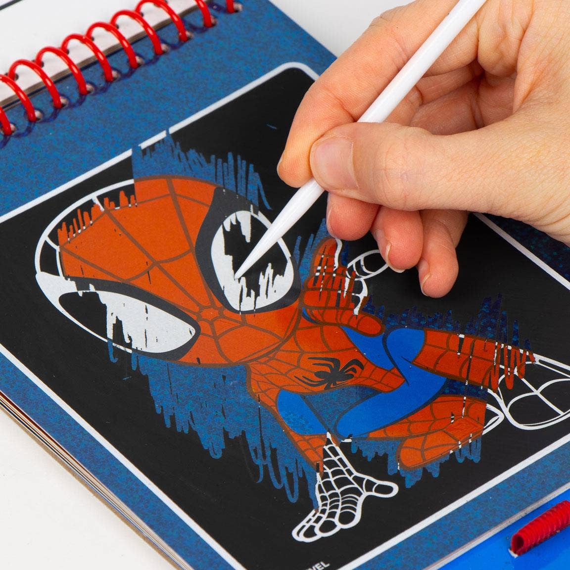 Mastoys, S.L. - Wholesale Stationery/Notecard Set - SCRATCH BOOK STATIONERY SET SPIDEY - 27000018022