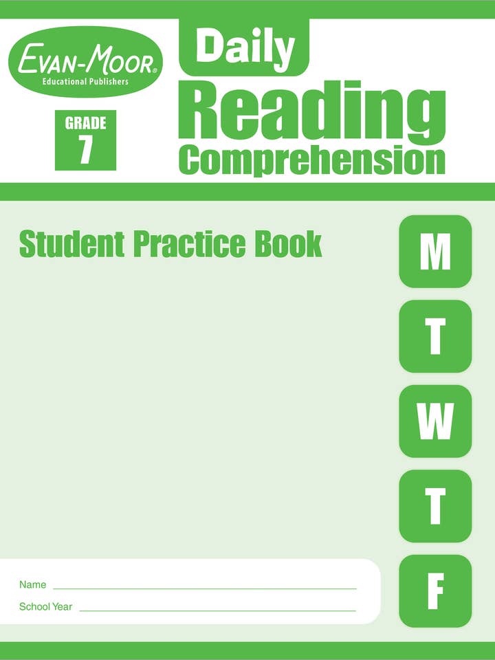 Daily Reading Comprehension, Grade 7 Sb 5 Pack for wholesale by Carson Dellosa Education