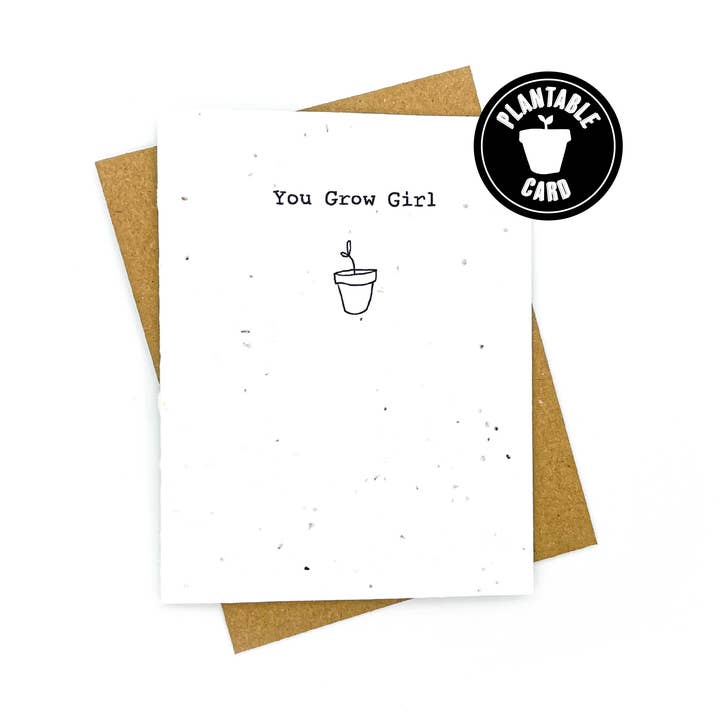 Carte You Grow Girl pour la vente par Cato & Company