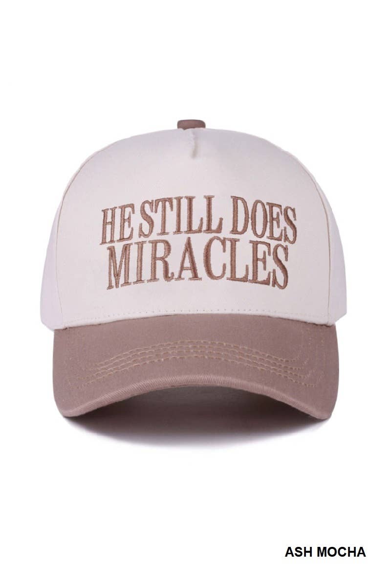 Vanilla Monkey - Wholesale Baseball Cap - Women's - He Still Does Miracles Two Tone Canvas Cotton Cap0