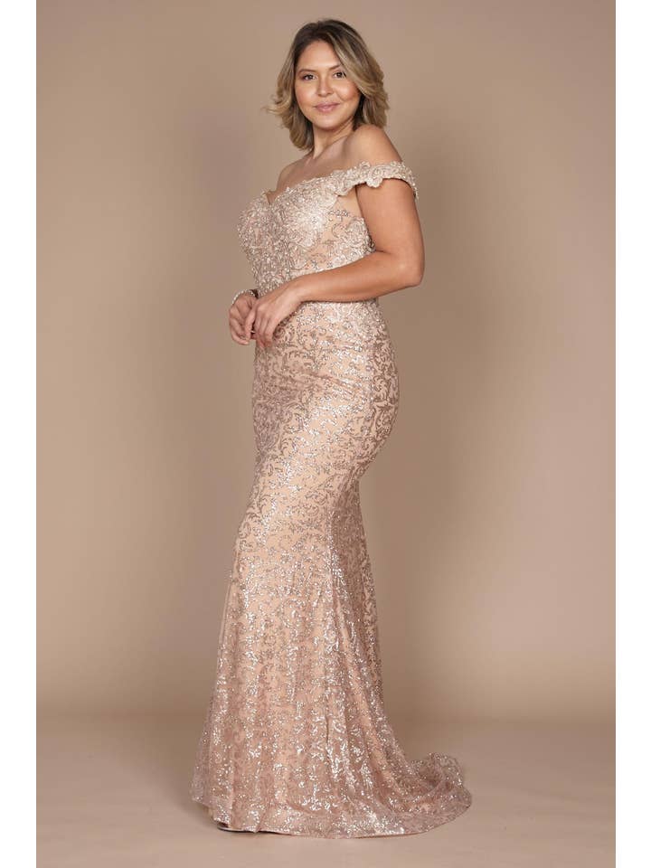 Kos Couture - Wholesale Gown - Women's - Long Mermaid Fitted Evening Dress 10