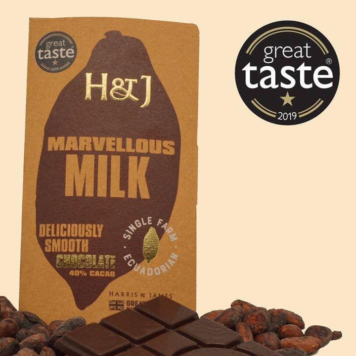 Marvellous Milk Chocolate Bar for wholesale by GB Chocolate Makers Ltd