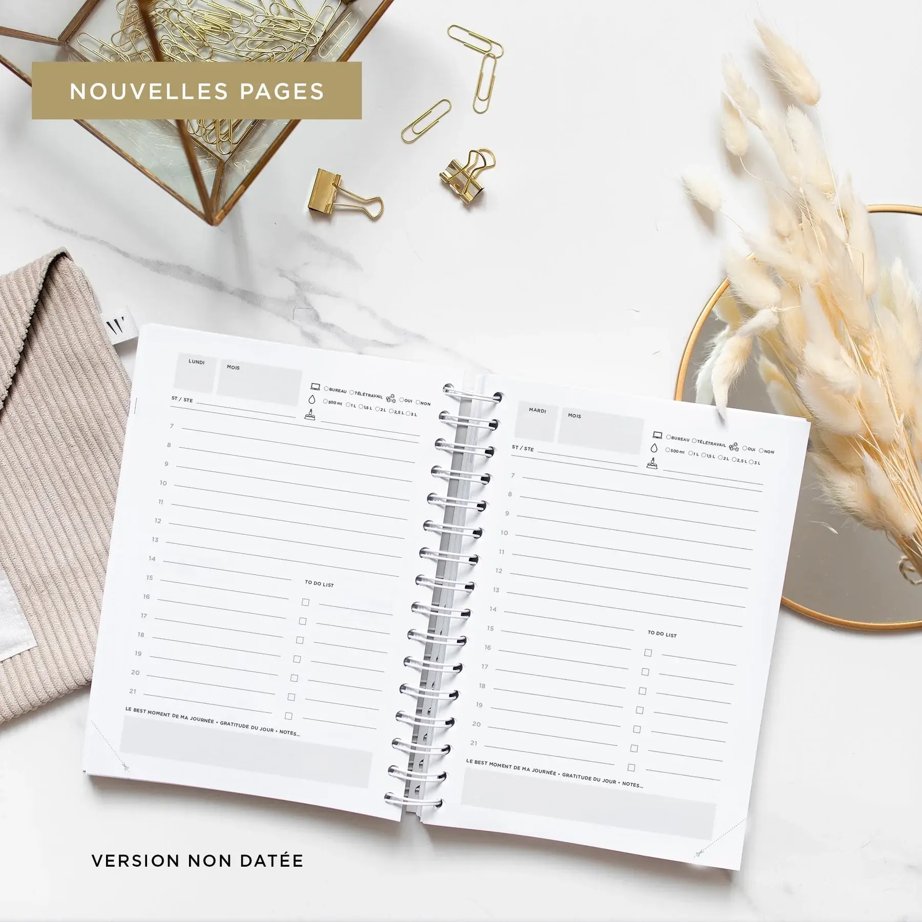 Women Warriors – wholesale Planerare – Never Give Up 360 - Golden Bird daglig planeringskalender9