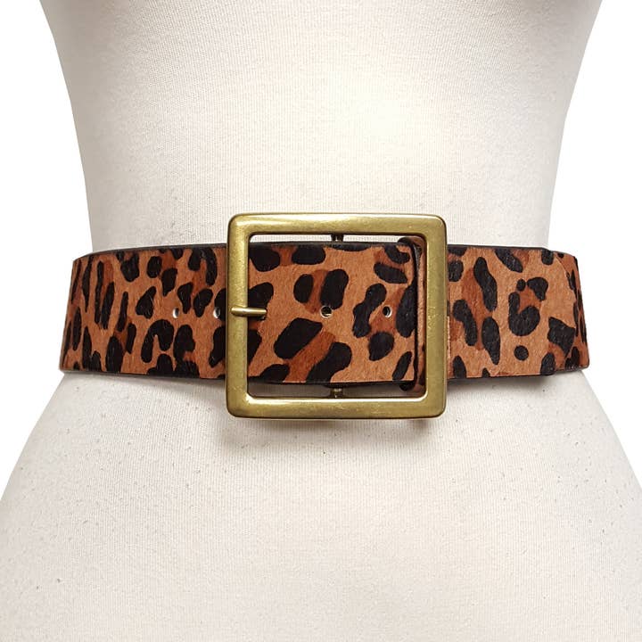 Axesoria West - Wholesale Belt - Women's - Wide width Genuine Hair Leather Belt 1