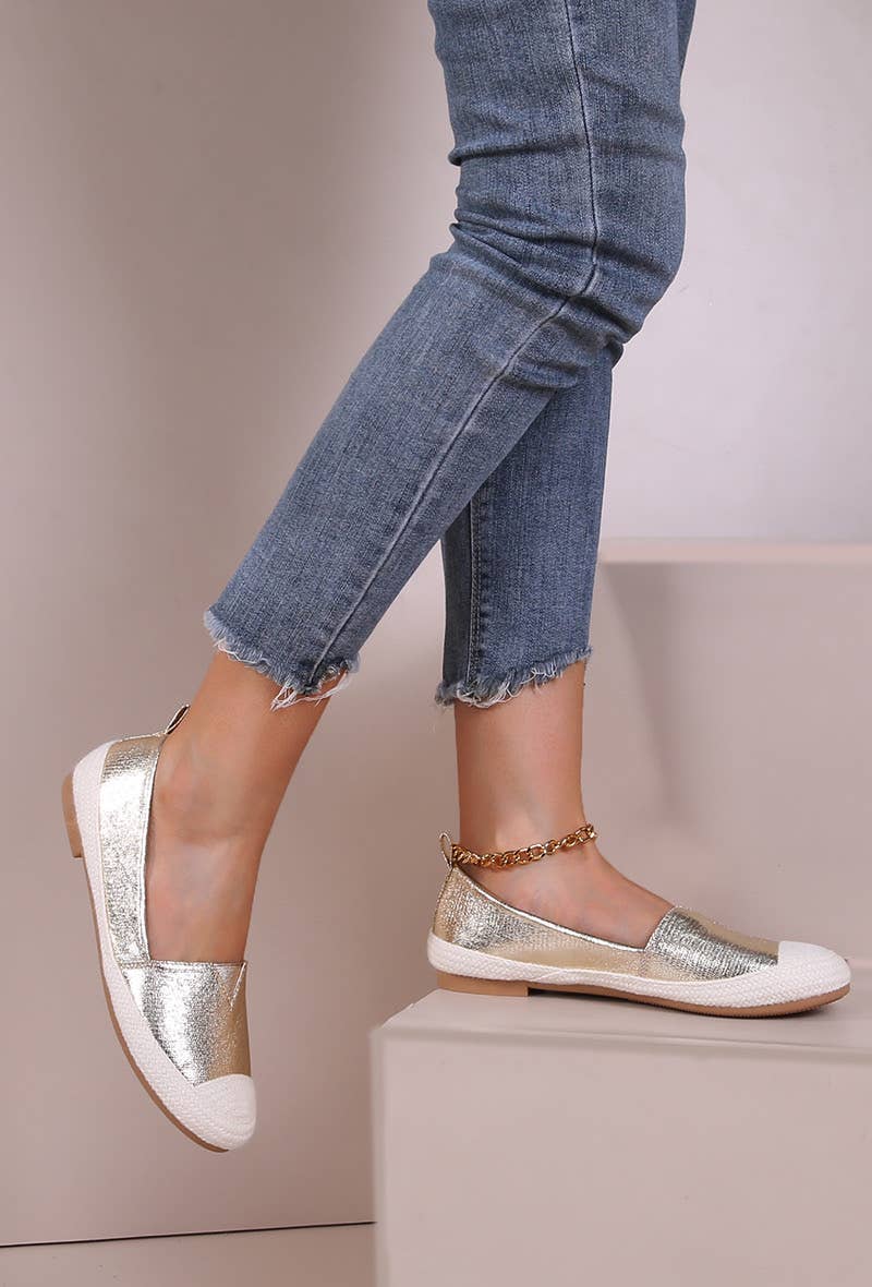 BELLICY / Cink-me - Wholesale Flats - Women's - Faux leather espadrilles with soft sole, PS888-252