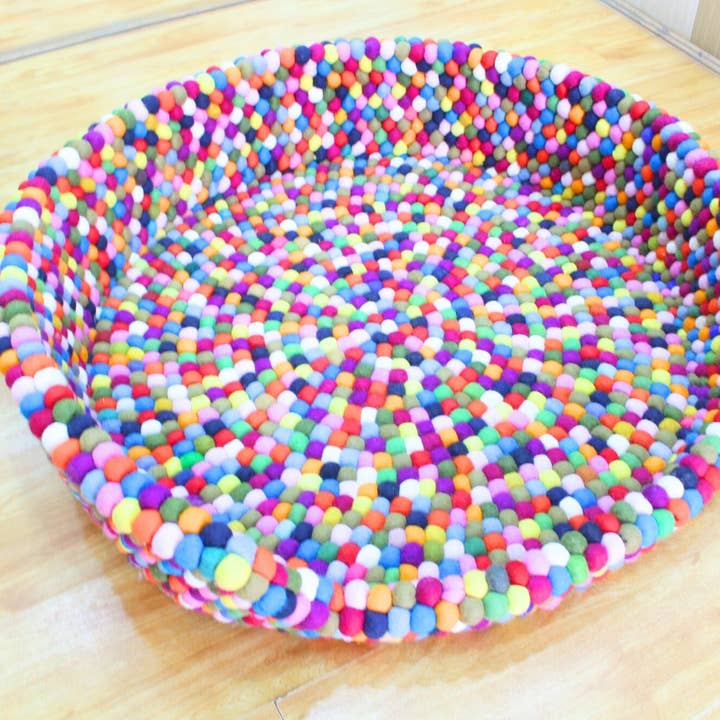 Woollyfelt - Wholesale Pet bed – Dog - Cozy Modern Felt Dog Basket Bed - Premium Pet Couch0