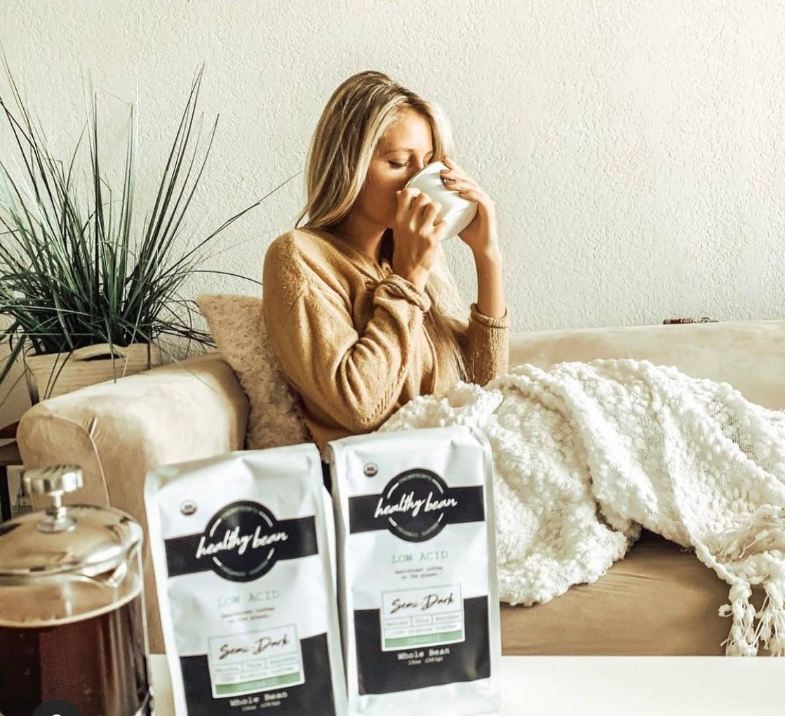 Healthy Bean Organic Coffee - Wholesale Ground Coffee - Healthy Bean Coffee. 10 Bags of Ground and 10 Bags of Whole