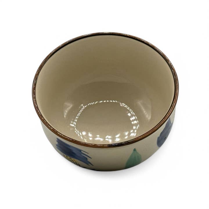 Inoue Tea – Tigela por atacado – Aoi Mizu no Hana Beige Seto-yaki Chawan - Taça de Matcha Japonesa1
