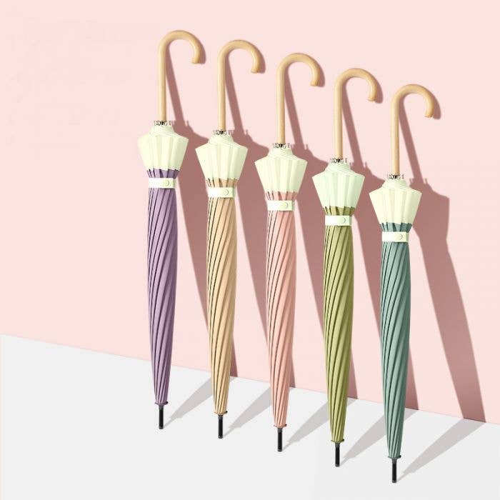 PEACH ACCESSORIES - Wholesale Umbrella - Women's - Two Tones Pastel Colour Umbrella 3468