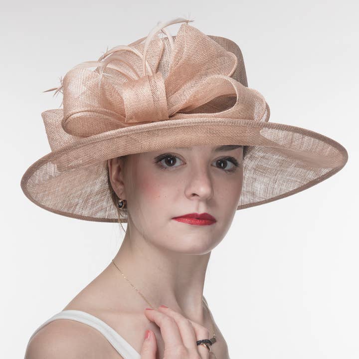 Medium profile Sinamay sailor | 117098 for wholesale by KaKyCo