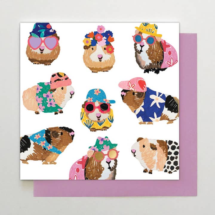 AC08 - Carta d'arte Porcellini d'India per la vendita all'ingrosso da parte di Stop the Clock Design