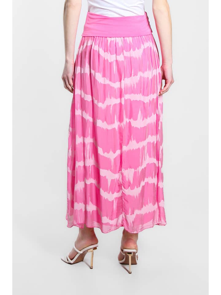 TINA Stephens Italy/Tees By Tina - Venta al por mayor Falda - Mujer - Falda de cintura plegable de seda Tie Dye Brenda (SL204TD)13