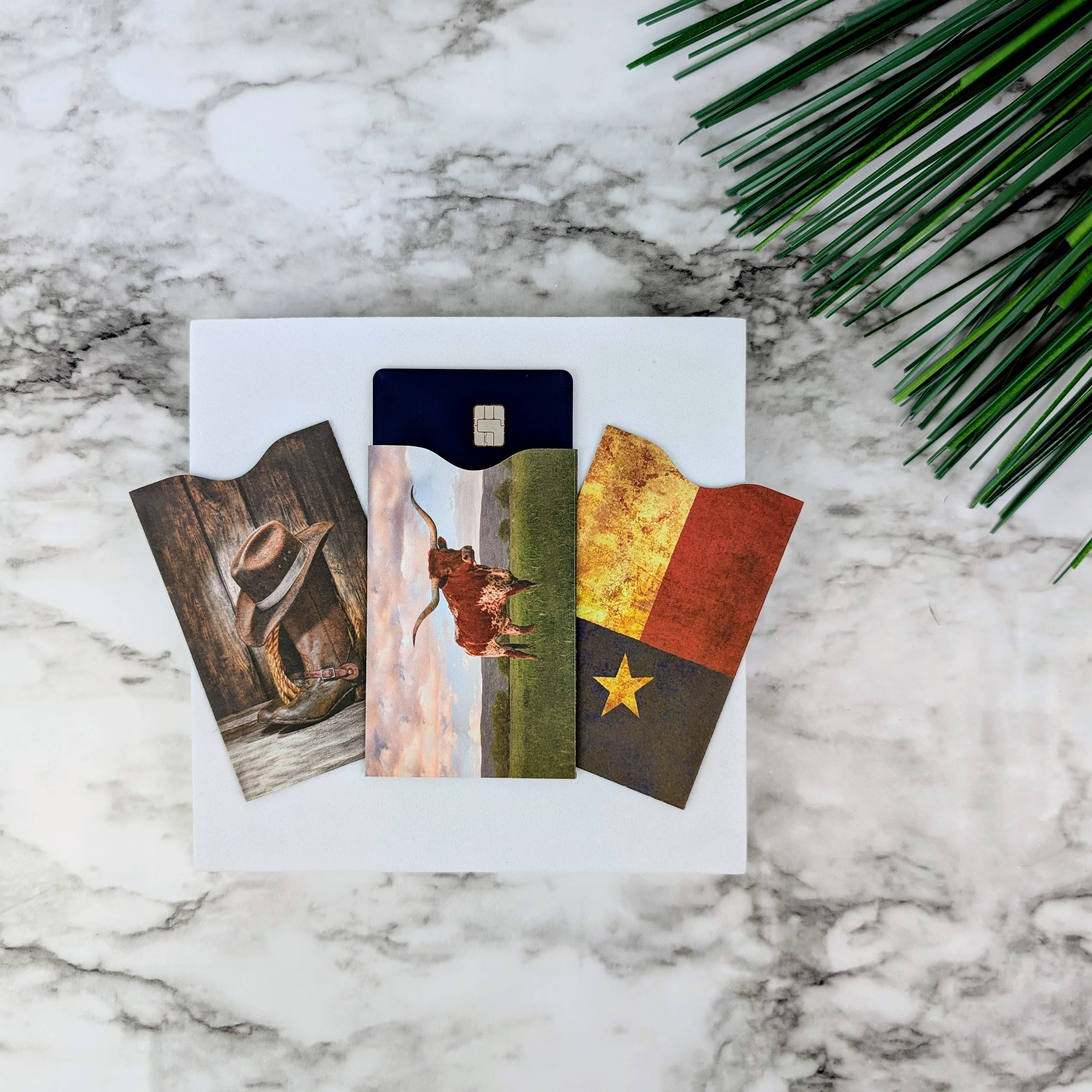 Monarque - Vendita all'ingrosso Porta carte - Unisex - Set di 6 scomparti per carte di credito Texas1