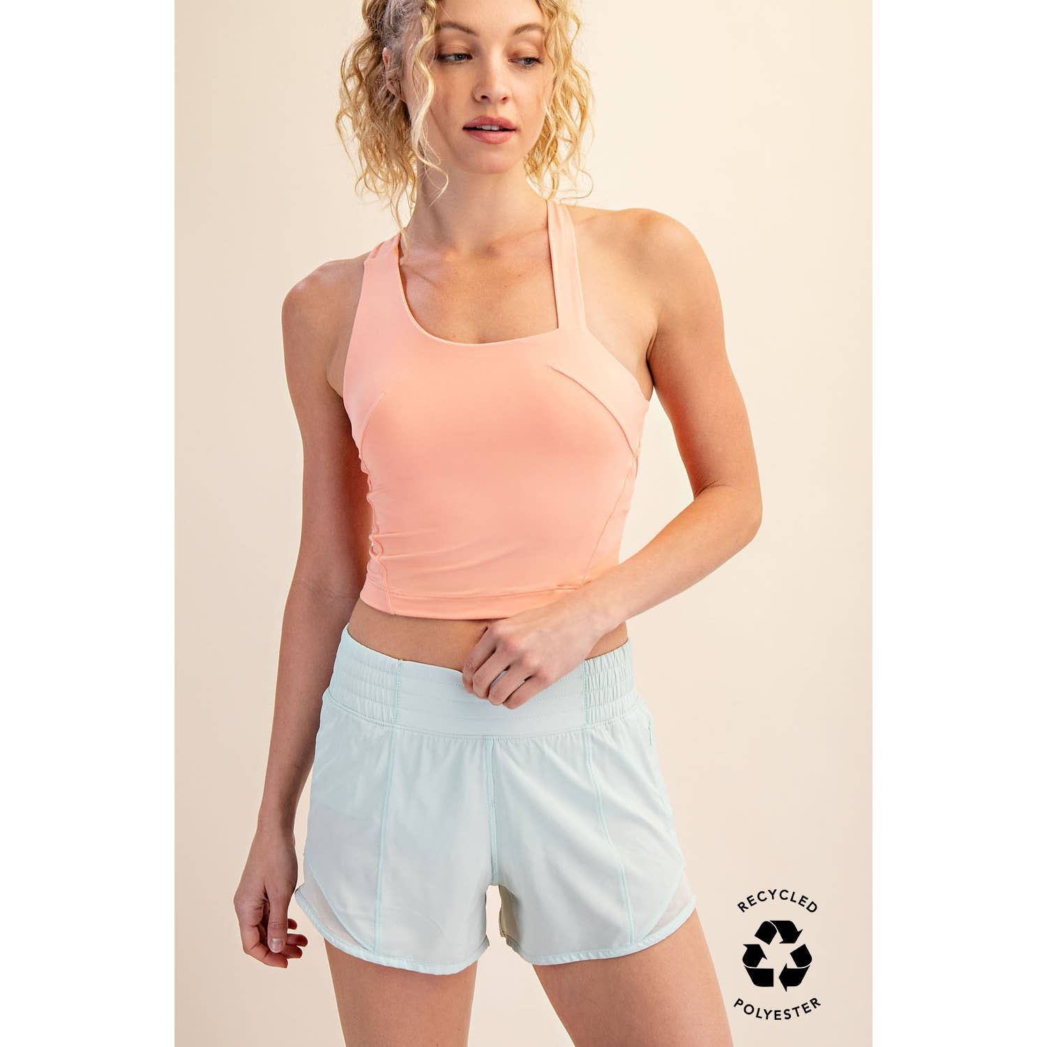 Rae Mode - Vente Haut de sport – femme - HAUT COURT À BRETELLES SANS MANCHES BUTTER1