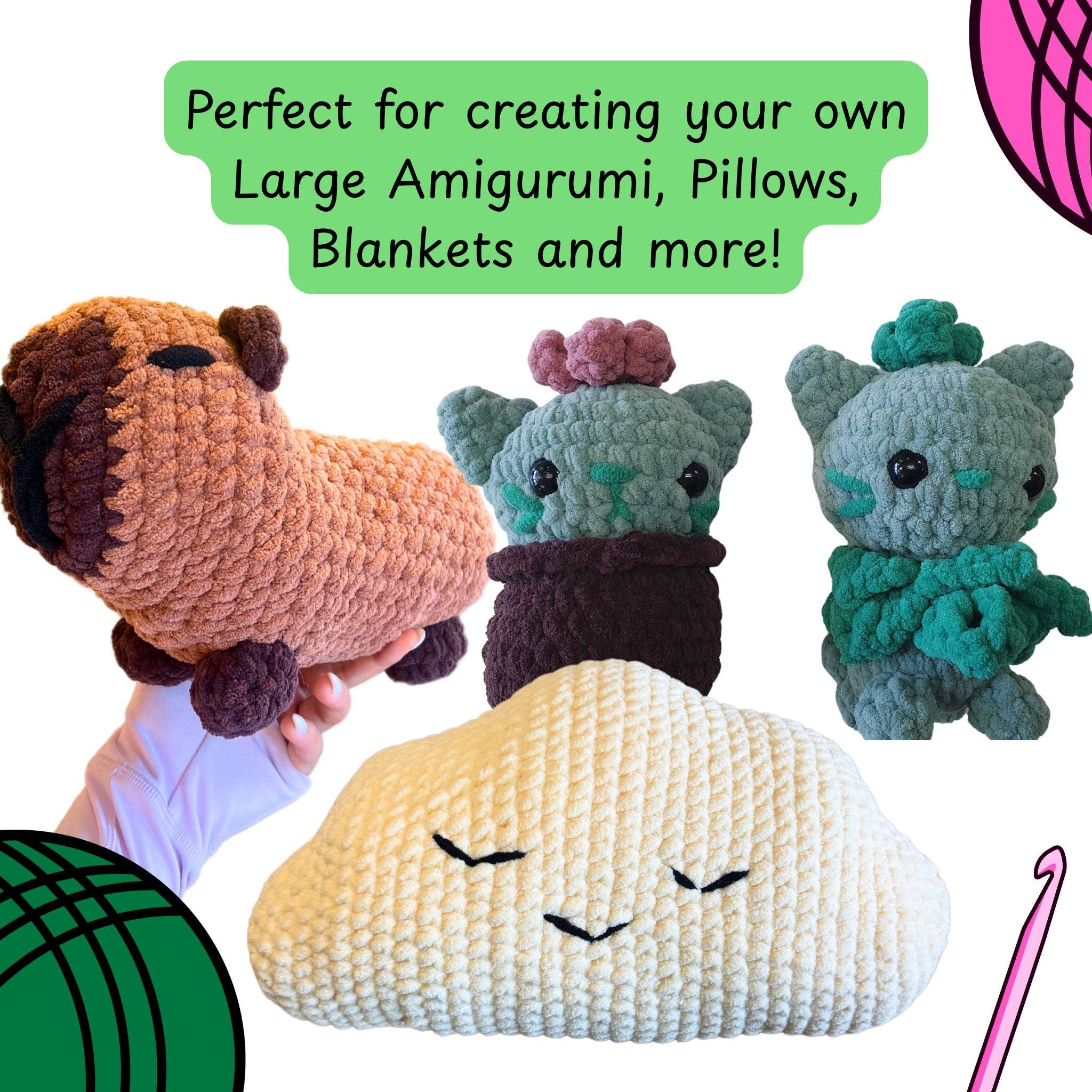 Okey Dokeys – Fio por atacado – Fio de Chenille de Veludo Jumbo - #7 - Novelos de 300g45