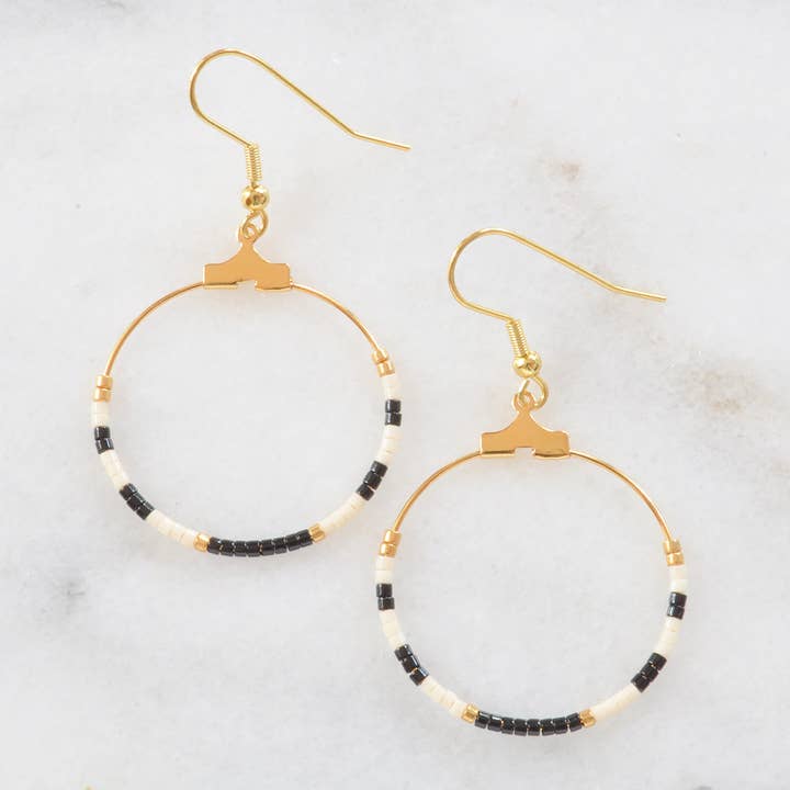 Libby & Smee - Wholesale Hoop Earrings - Small Beaded Hoop Earrings23