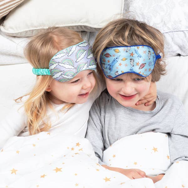 Jessica Russell Flint – Großhandel Schlafmaske – Augenmaske aus Seide für Kinder/„Rainbow“3
