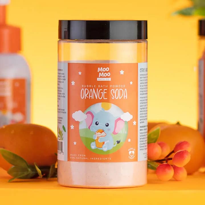 Moo Moo Bath Co - Wholesale Bubble Bath - Orange Soda Bubble Bath Powder0
