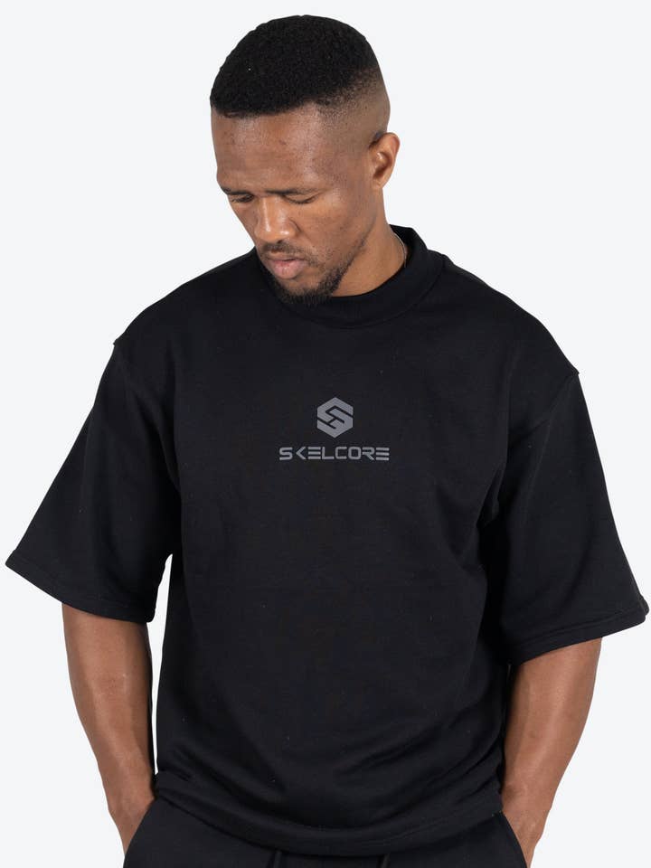 Skelcore mäns Fleece Oversize Crew Neck T-shirt för wholesale av Skelcore