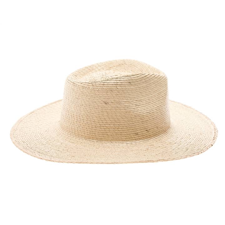 DNMC - Wholesale Straw Hat - Women's - Mexican Palm Leaf Straw Rancher Hat - Flat Brim5