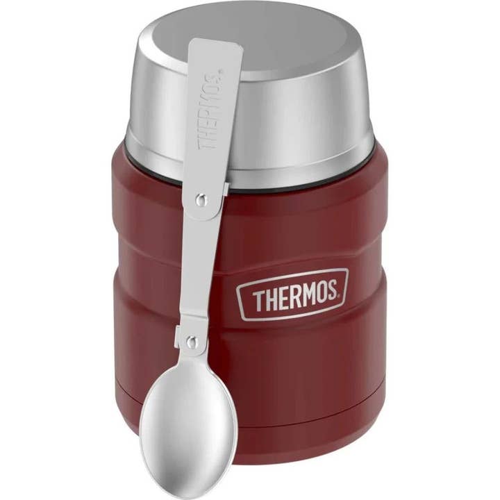 THERMOS Stainless King Food Jar with Spoon, 16 Oz for wholesale by First Choice Buying