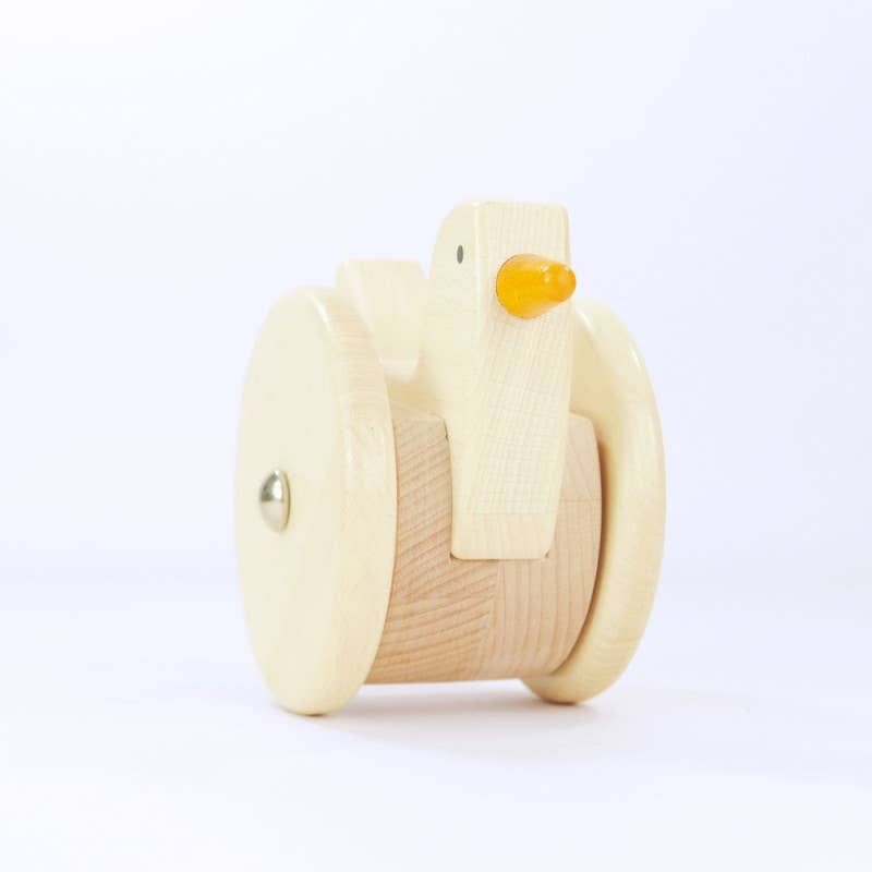 BAJO WOODEN TOYS - Wholesale Wood Toy - Kids - Wooden Chicken on Wheels (Wobbly)1