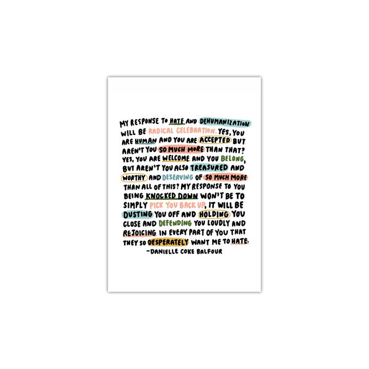 Oh Happy Dani - Wholesale Art Print - Radical Celebration Mini Print