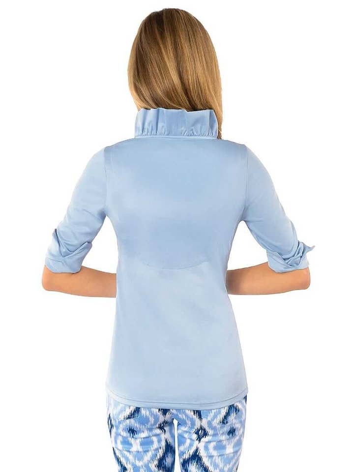 Gretchen Scott LLC - Vente Chemisier – femme - Haut Ruffneck Jersey - Uni26