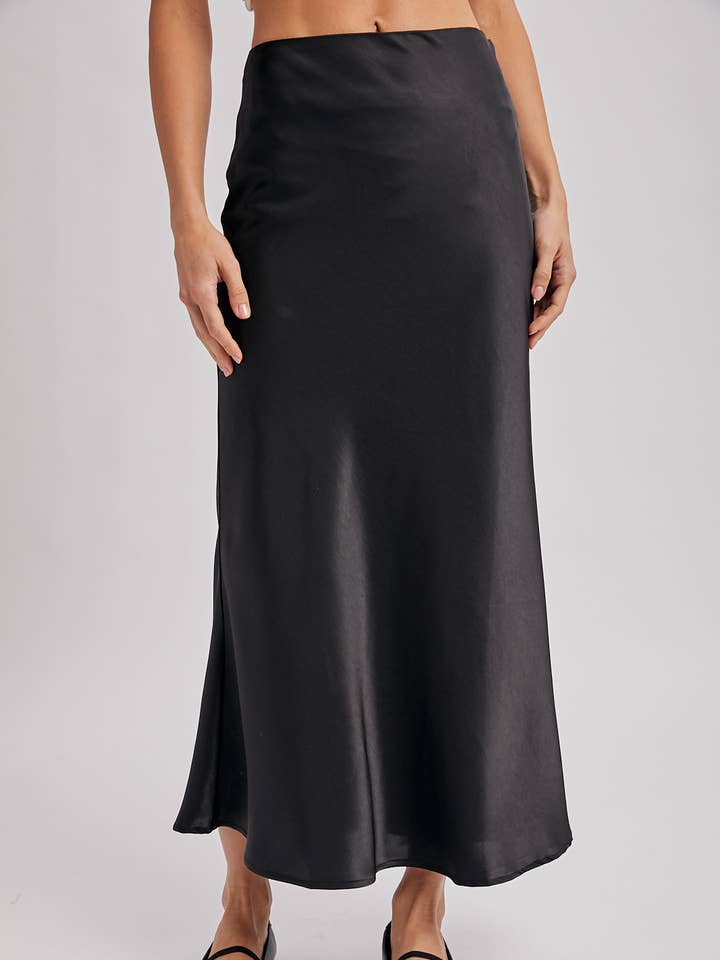 SATIN MIDI SKIRT for wholesale by Bluivy