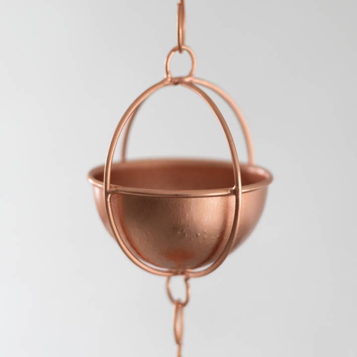 Ten Thousand Villages - Wholesale Outdoor Ornament/Decor - Prava Copper Rain Chain - 7 ft2