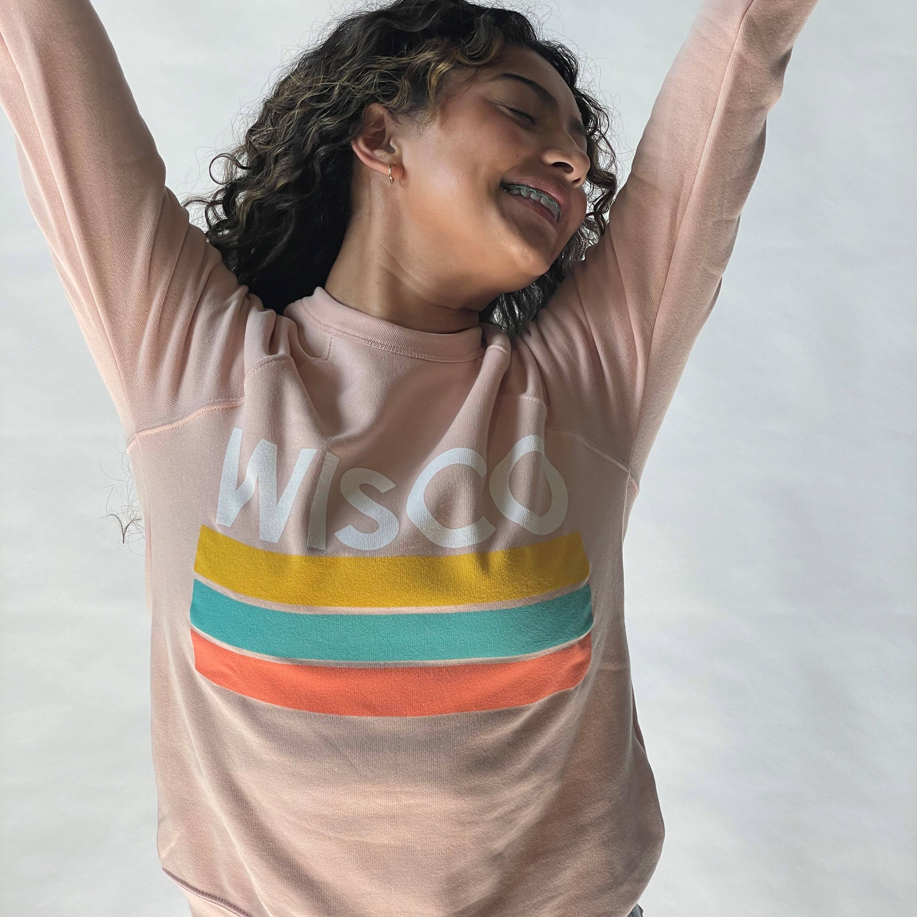 Giltee - Wholesale Graphic Sweatshirt - Women's - The Pillars - Peach Wisco Unisex Crewneck3