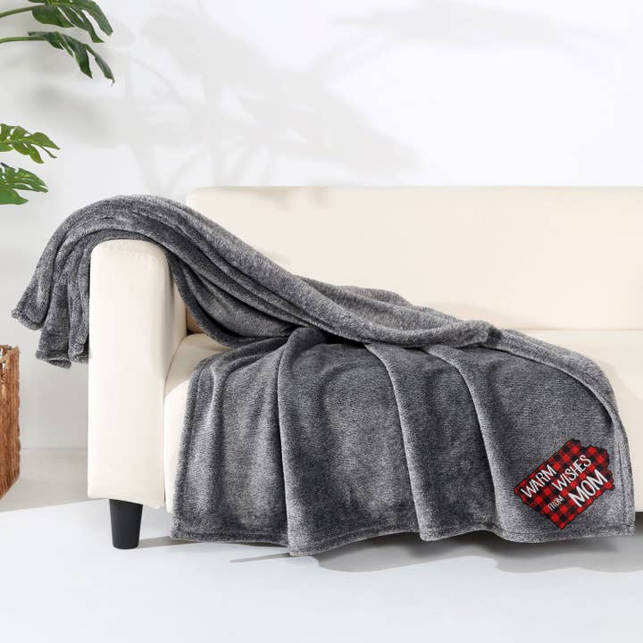 Warm Wishes From Mom Blanket Throw for wholesale by Traci's Fun Creations