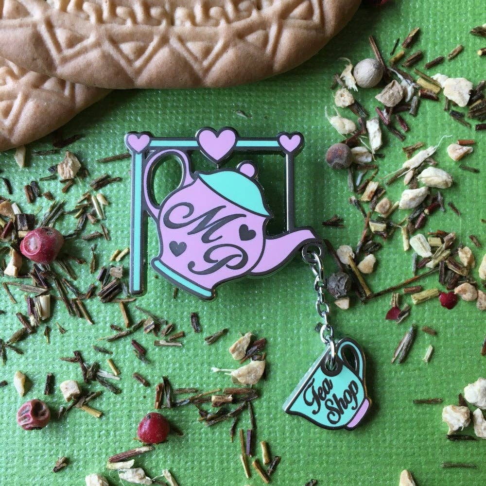 Magical Born Sisters - Wholesale Lapel Pin/Button - Romantic Tea Shop Pin0